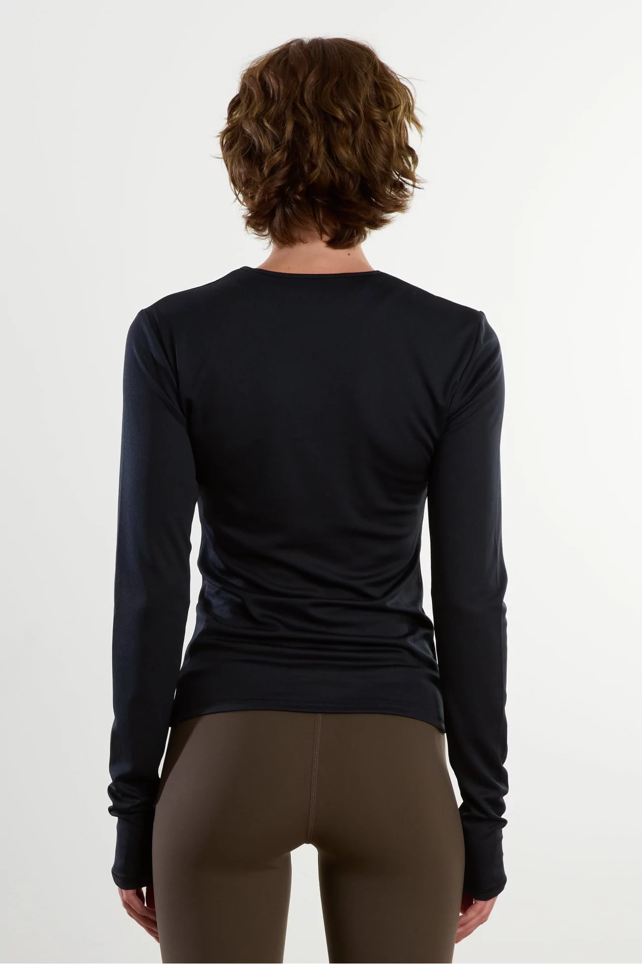 T-Shirt Technique Manches Longues Paneled – Black | Centre Commercial