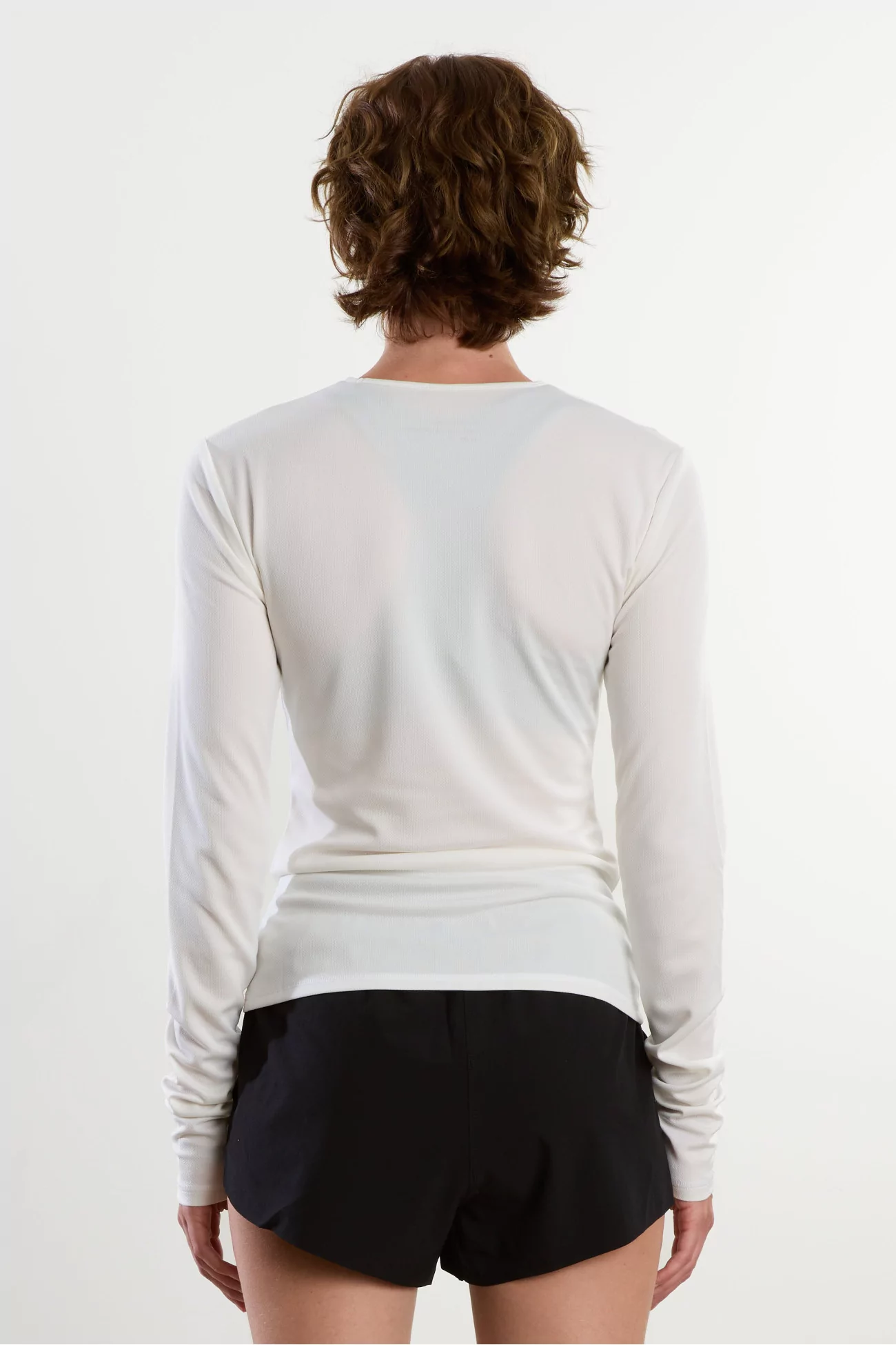 T-Shirt Technique Manches Longues Paneled – Lunar White | Centre Commercial