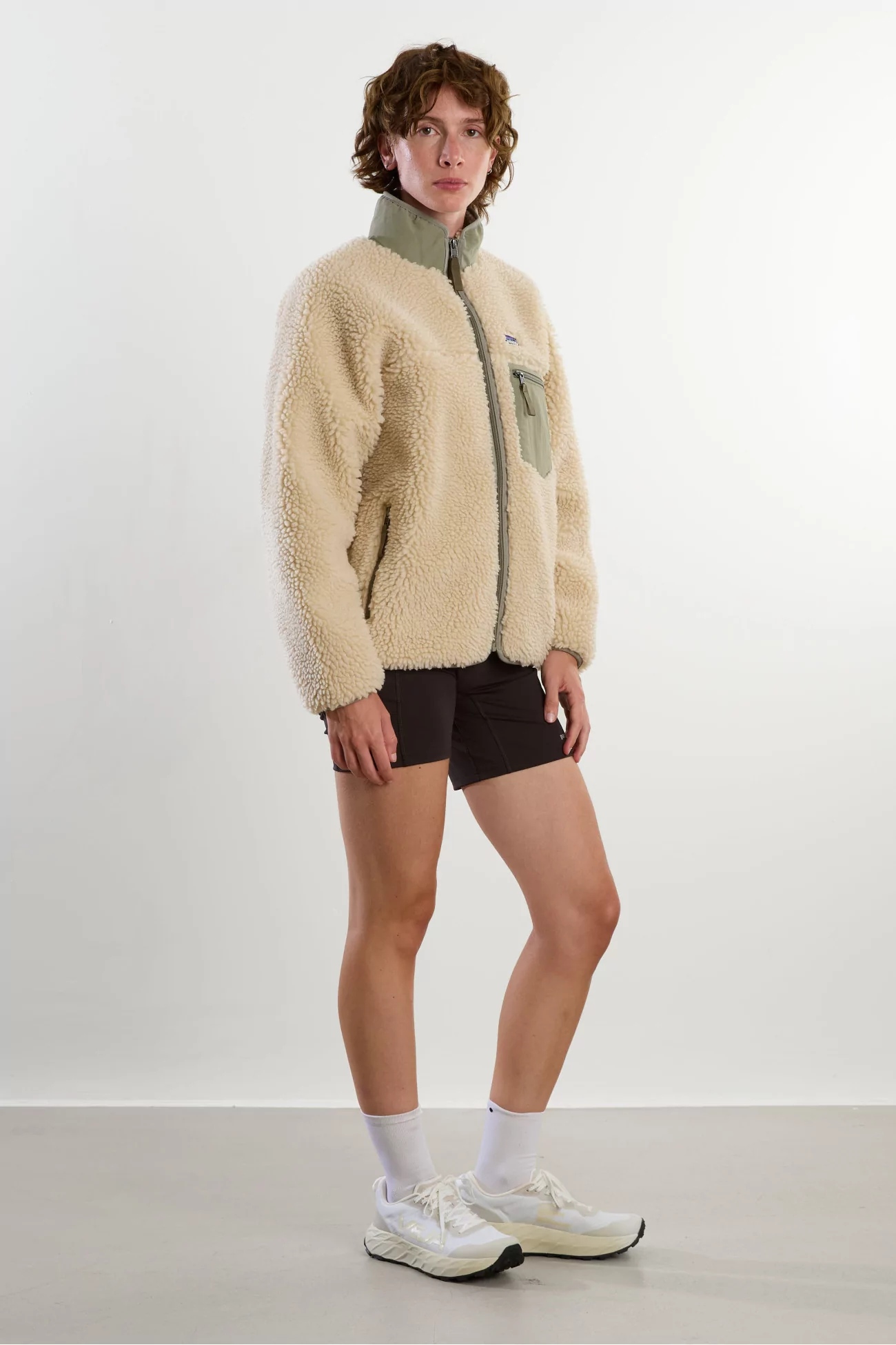 Veste Polaire Coupe-Vent Polyester Recyclé Classic Retro-X – River Rock Green | Centre Commercial
