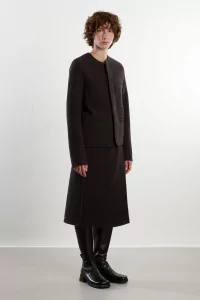 Veste Laine Feutrée Walker Mini – Charbon | Centre Commercial