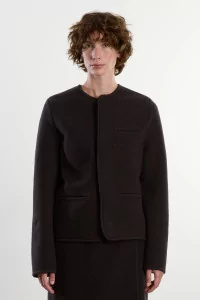 Felted Wool Walker Mini Jacket – Charbon | Centre Commercial