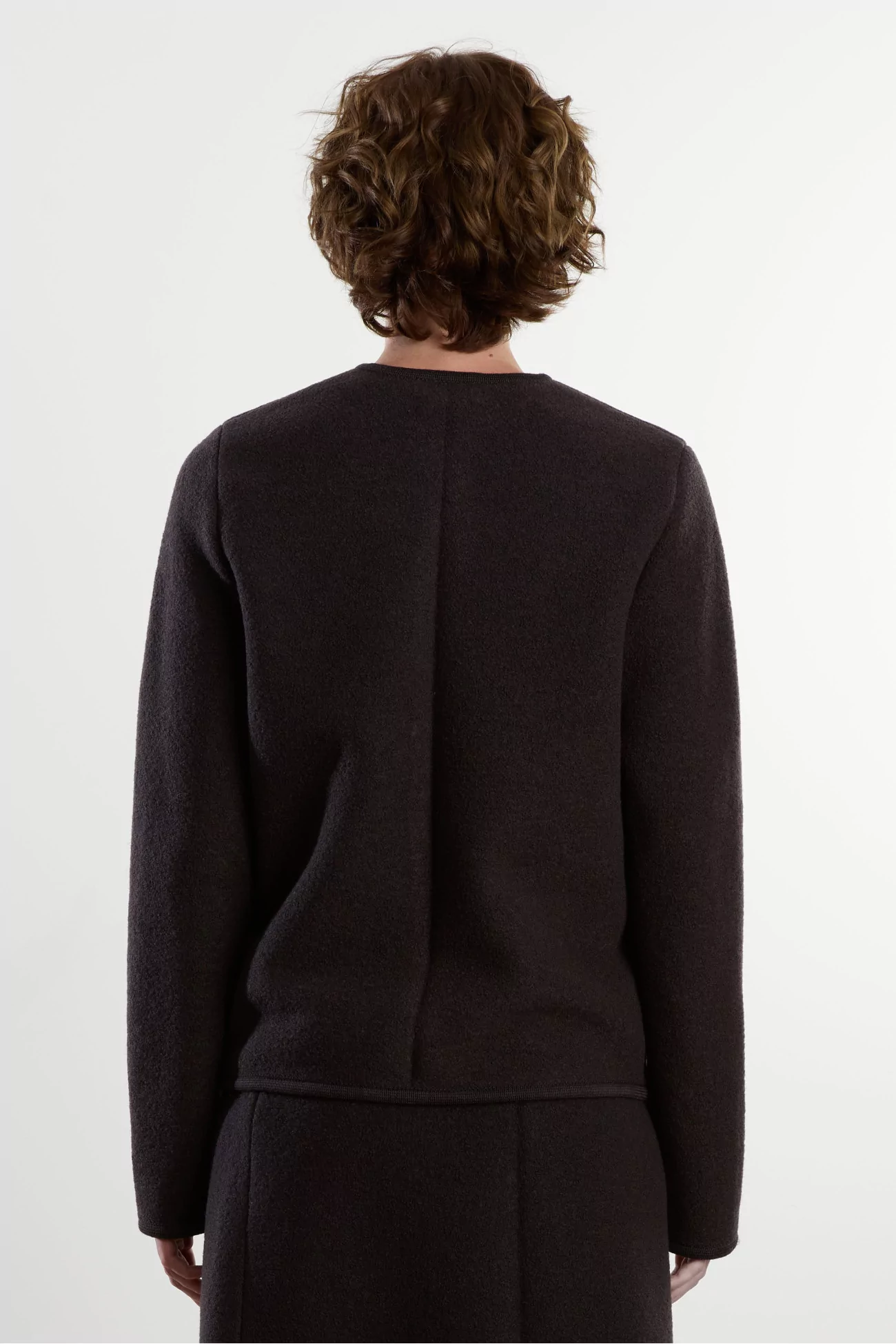 Veste Laine Feutrée Walker Mini – Charbon | Centre Commercial