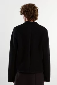 Felted Wool Walker Mini Jacket – Black | Centre Commercial