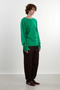 T-Shirt Jersey de Laine Polar Jersey Raglan – Emerald | Centre Commercial