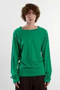 T-Shirt Jersey de Laine Polar Jersey Raglan – Emerald | Centre Commercial