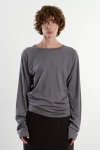 Wool Jersey Polar Jersey Roundneck – Zinc | Centre Commercial