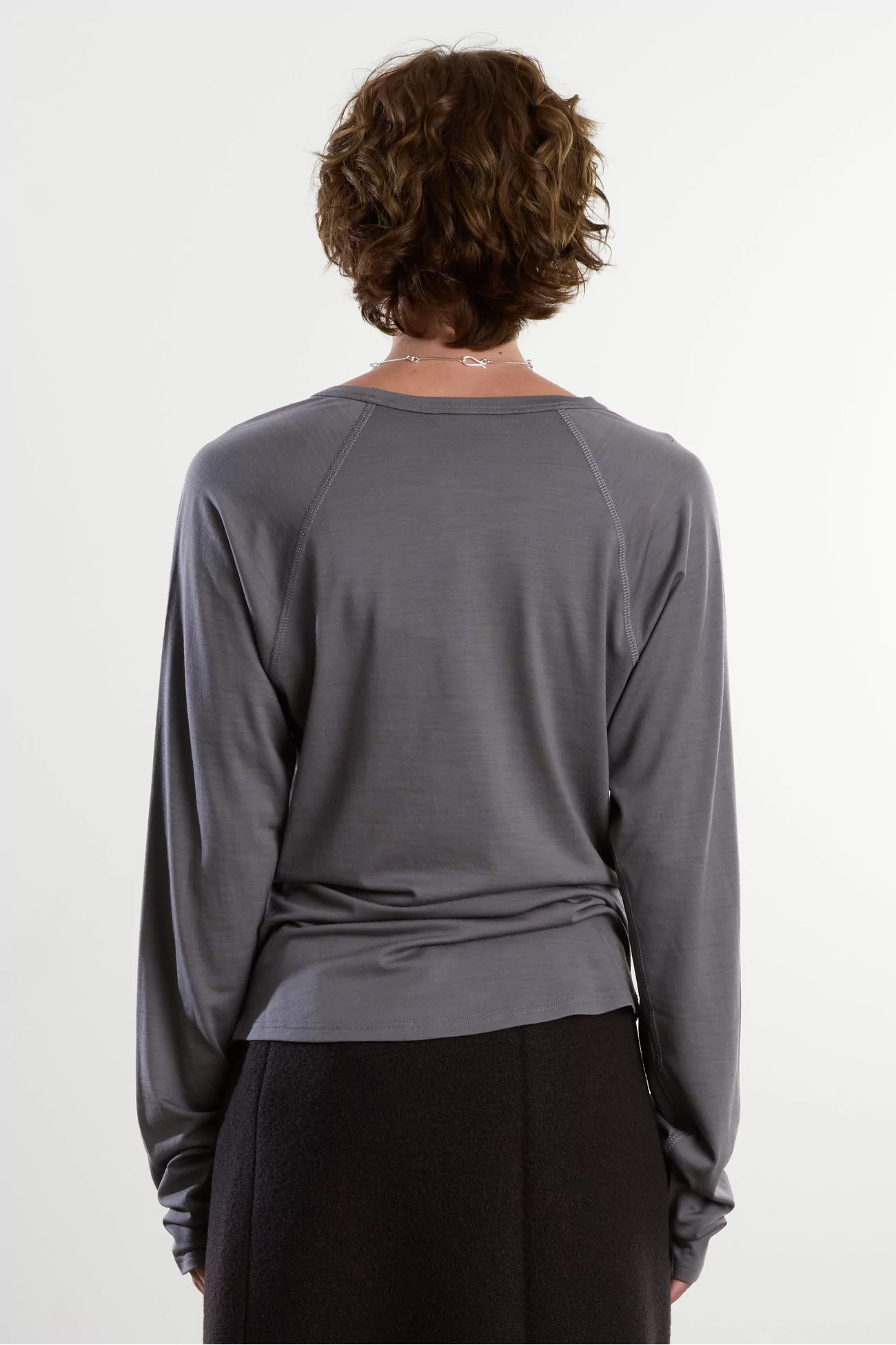 T-Shirt Jersey de Laine Polar Jersey Roundneck – Zinc | Centre Commercial