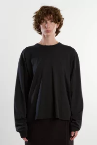T-Shirt Jersey de Coton Roundneck – Black | Centre Commercial