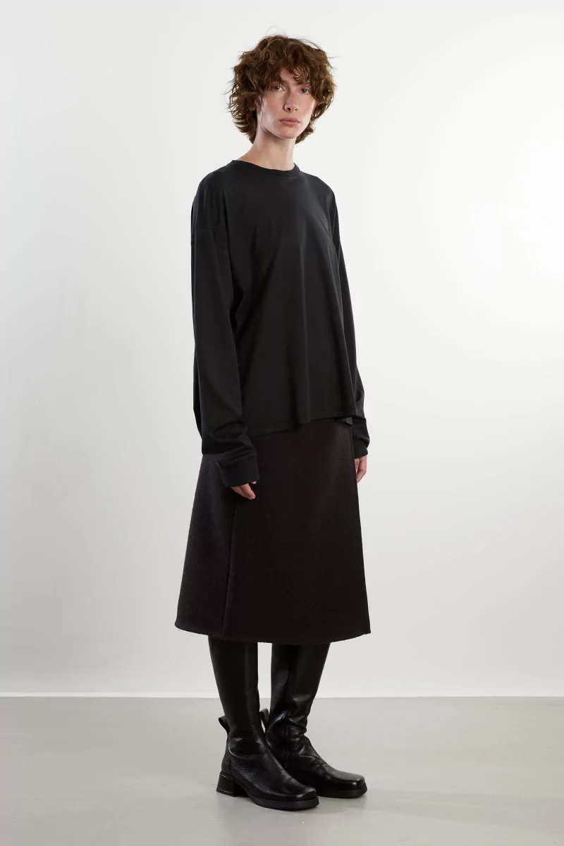 T-Shirt Jersey de Coton Roundneck – Black | Centre Commercial
