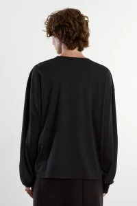 Cotton Jersey Roundneck T-Shirt – Black | Centre Commercial