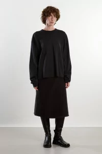 Cotton Jersey Roundneck T-Shirt – Black | Centre Commercial
