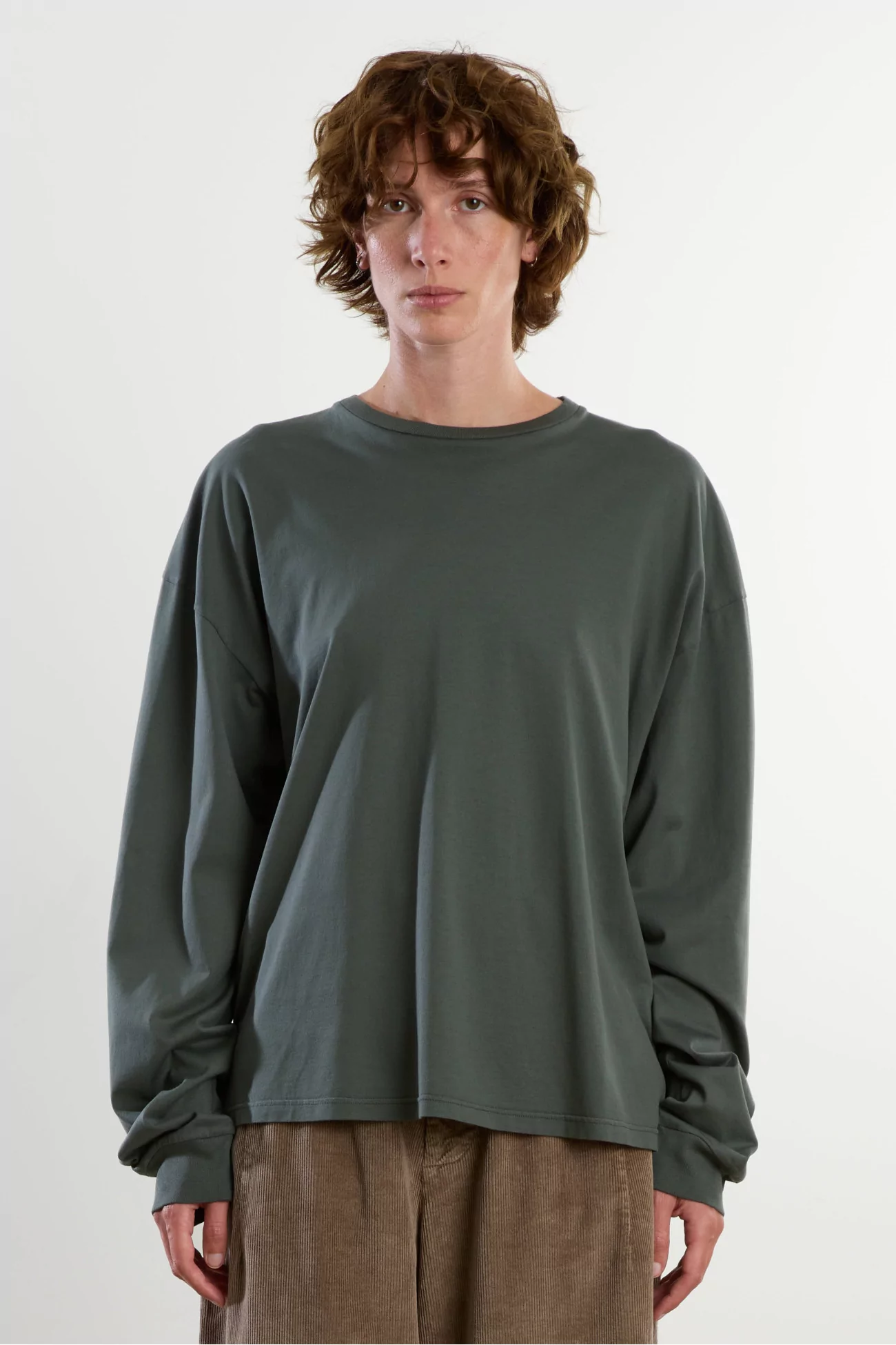 T-Shirt Jersey de Coton Roundneck – Zinc | Centre Commercial