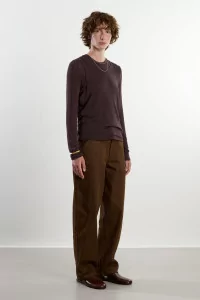Two-Piece Viscose Porto Top Set – Brown | Centre Commercial