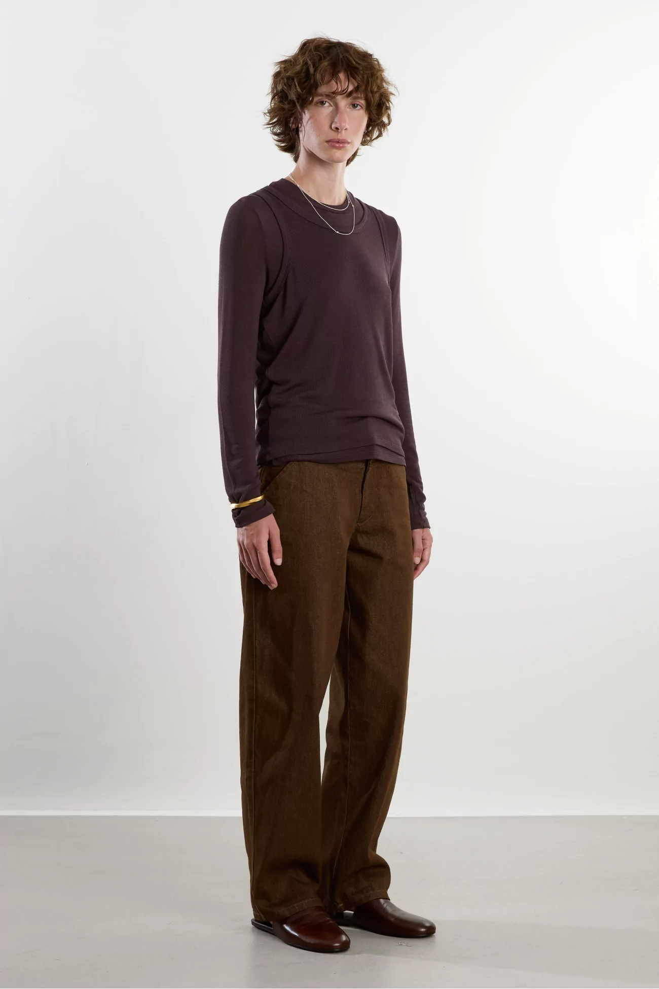 Ensemble Deux Tops Viscose Porto Set – Brown | Centre Commercial