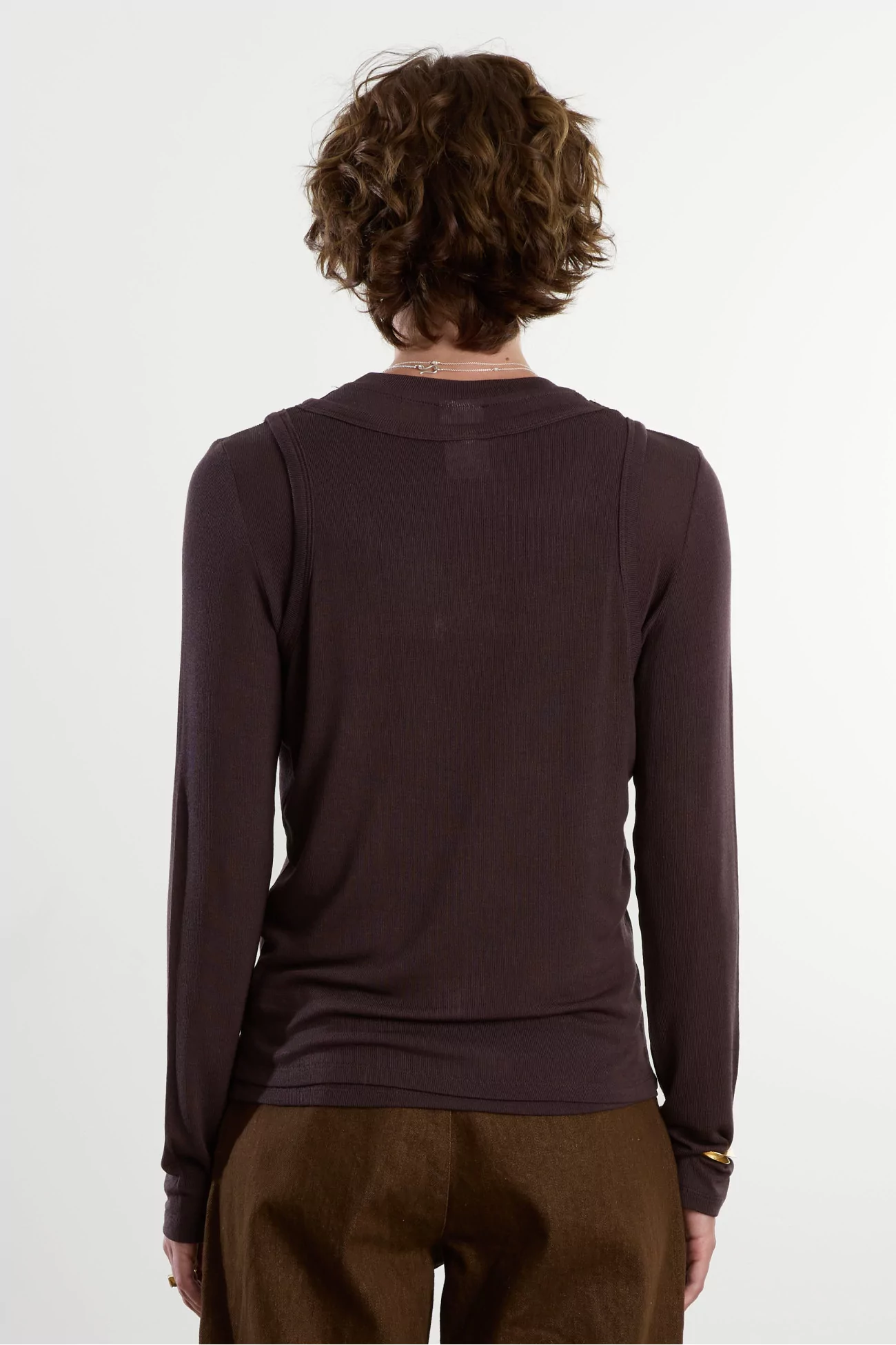 Ensemble Deux Tops Viscose Porto Set – Brown | Centre Commercial