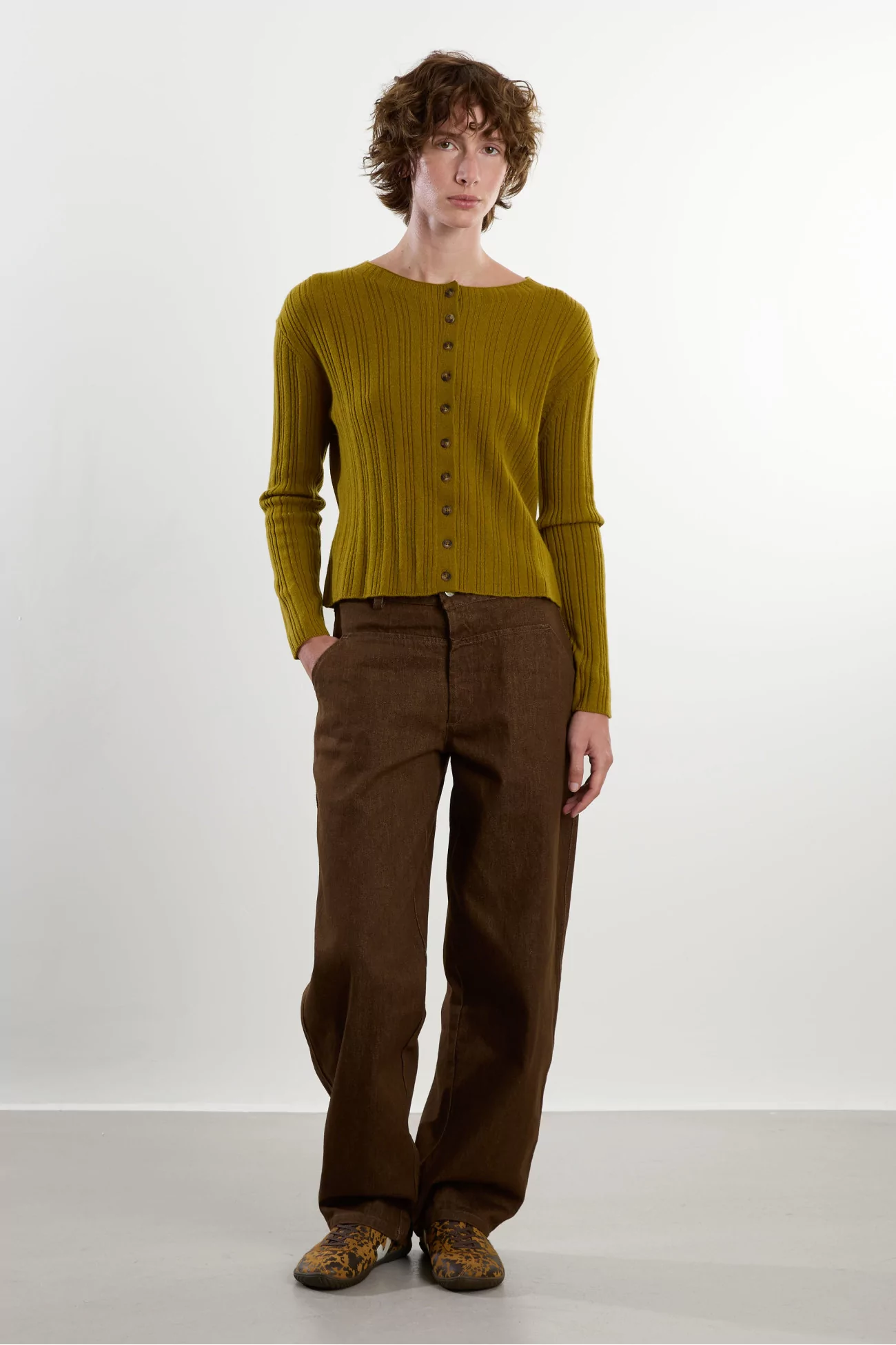 Cardigan Laine Cachemire Bosco – Pistachio | Centre Commercial