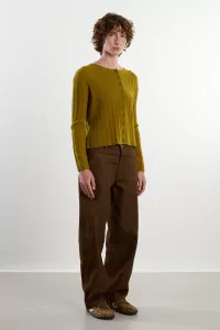 Wool Cashmere Bosco Cardigan – Pistachio | Centre Commercial