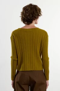 Cardigan Laine Cachemire Bosco – Pistachio | Centre Commercial