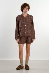 Organic Cotton Twill Shorts GOTS – Serra Checks | Centre Commercial