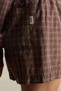 Short Twill Coton Bio GOTS – Serra Checks | Centre Commercial