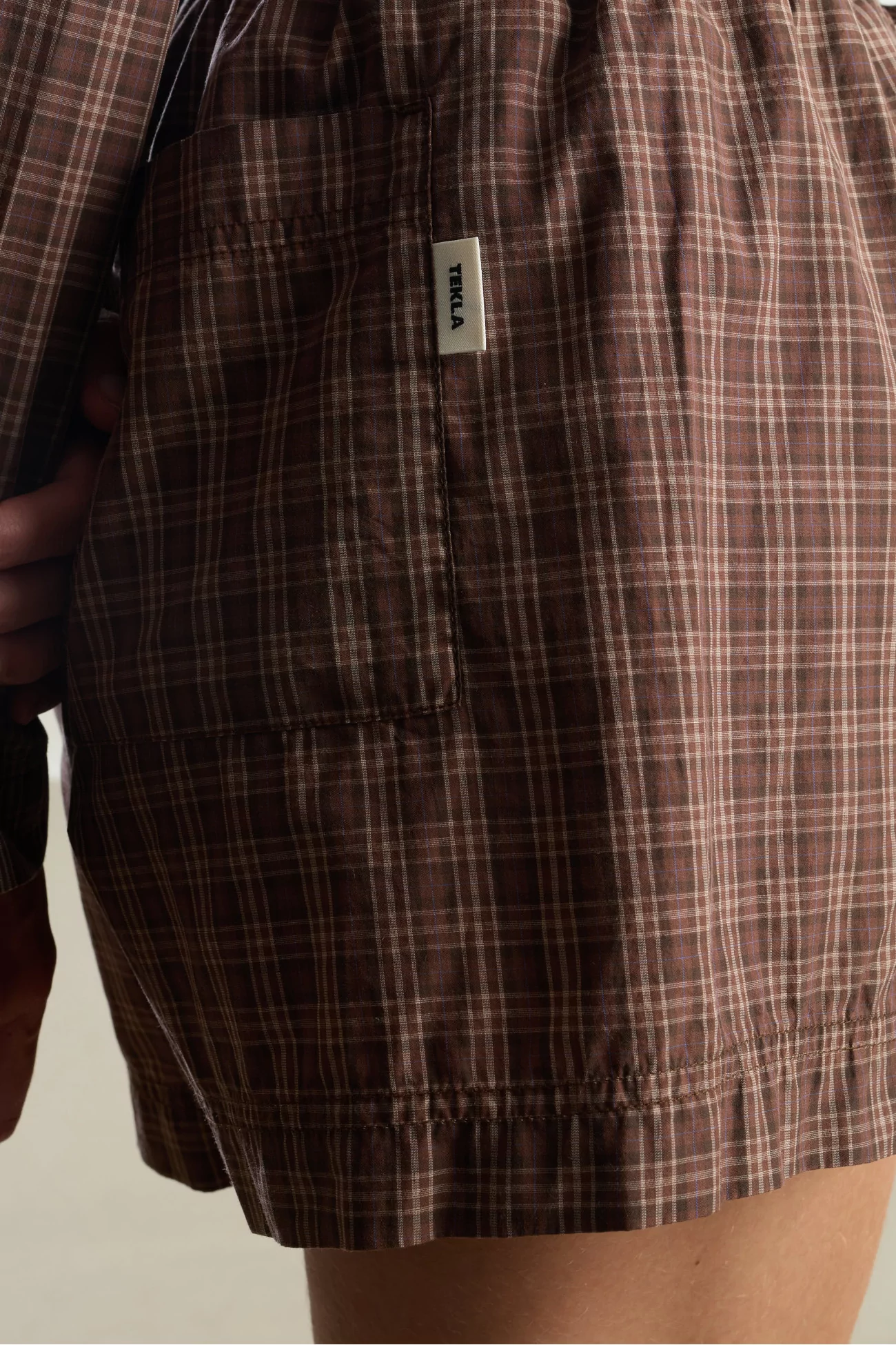 Organic Cotton Twill Shorts GOTS – Serra Checks | Centre Commercial