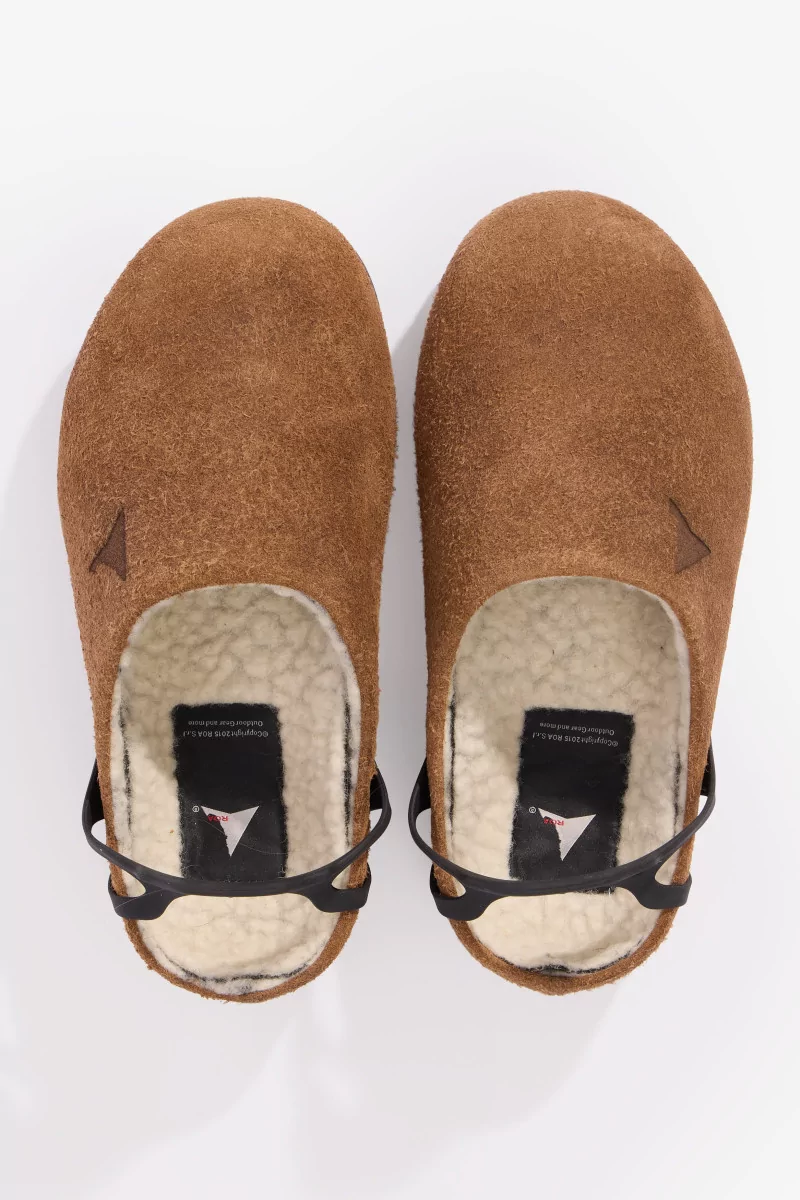 Fedaia Waxed Suede Mule ROA – Dark Sand | Centre Commercial