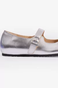 Ballerine Santa Clarita Cuir Birkenstock – Silver | Centre Commercial