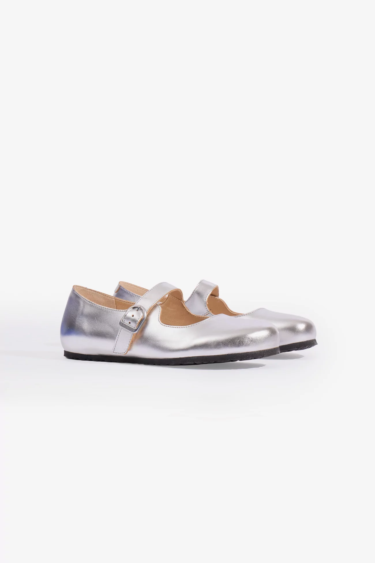 Ballerine Santa Clarita Cuir Birkenstock – Silver | Centre Commercial