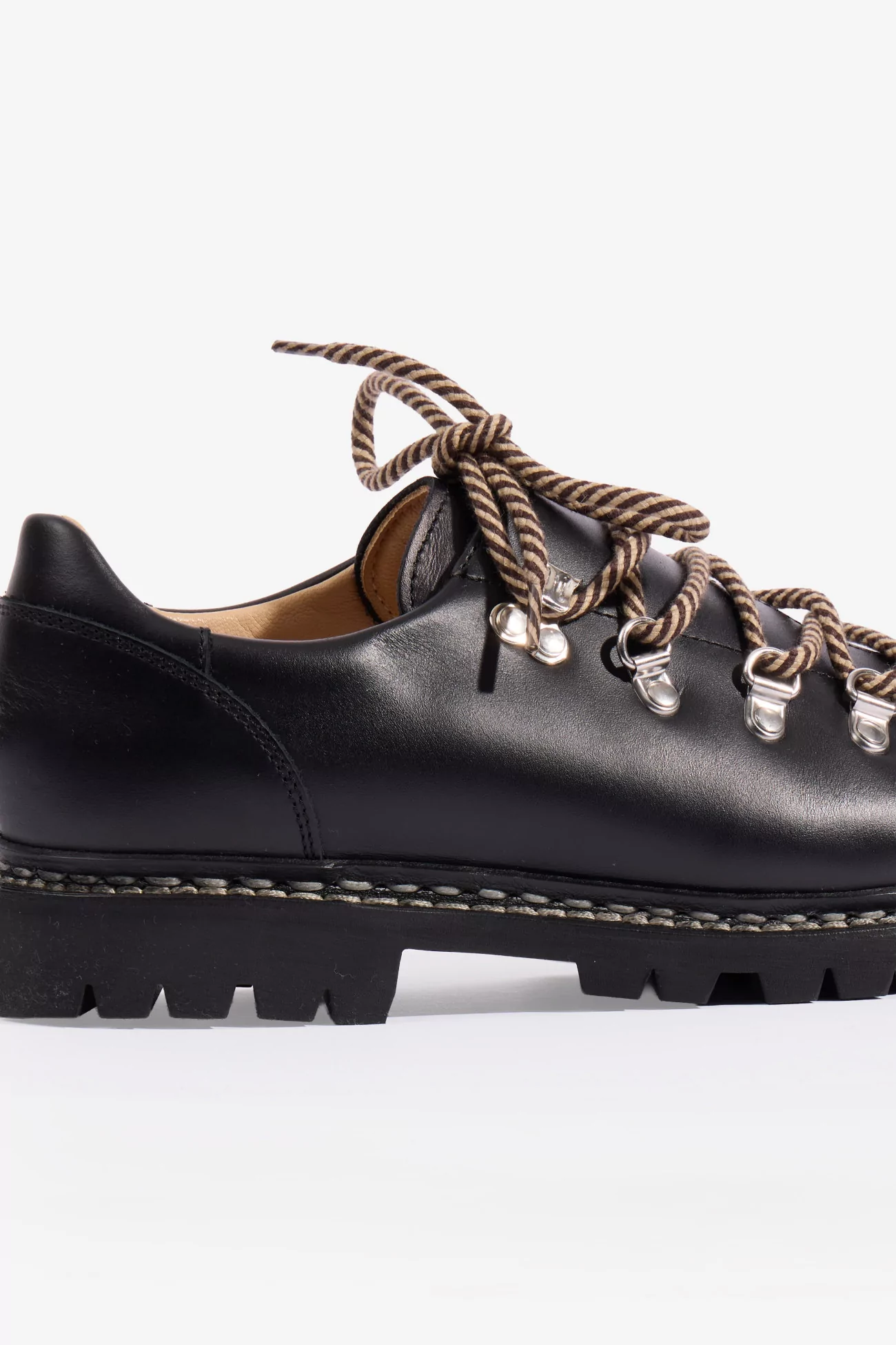 Clusaz Leather Derby Paraboot – Noir Lis Noir | Centre Commercial