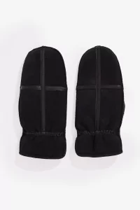 Moufles Shearling Peau Lainée An Irrational Element – Black | Centre Commercial