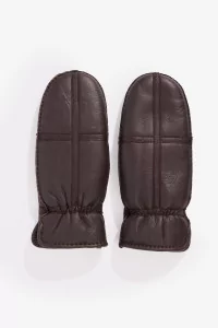 Shearling Leather Mittens An Irrational Element – Brown | Centre Commercial