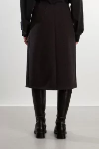 Jupe Laine Feutrée Walker – Charbon | Centre Commercial
