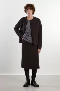 Jupe Laine Feutrée Walker – Charbon | Centre Commercial