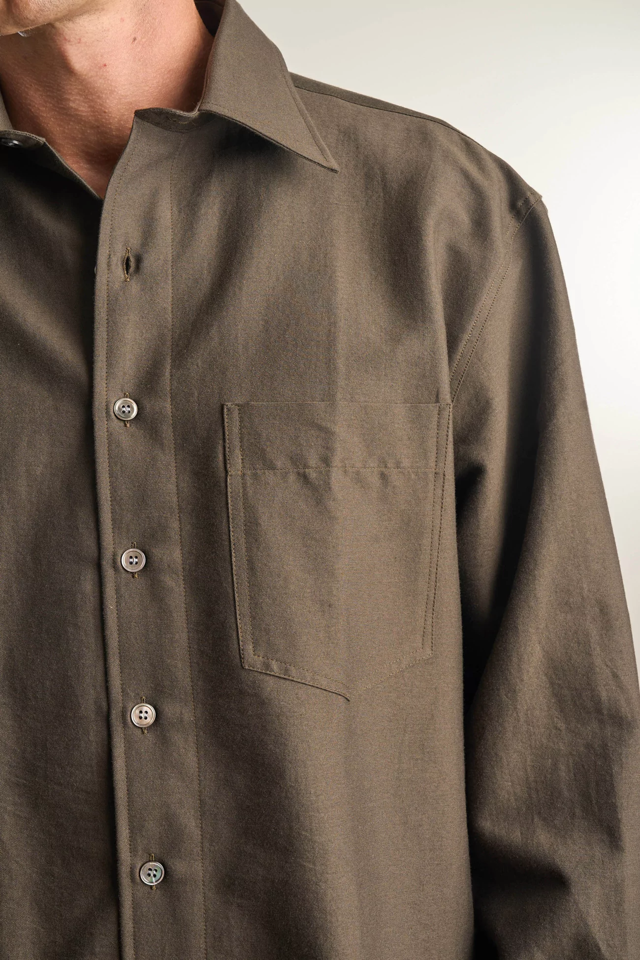 Men's Cotton Overshirt Sobrecamisa – Green | Centre Commercial