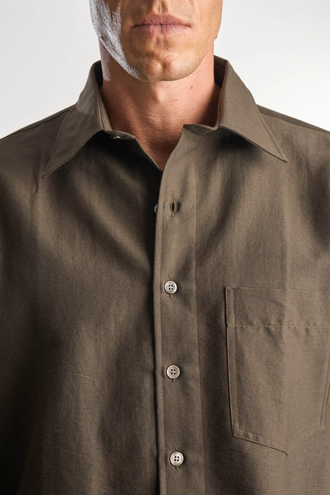 Men's Cotton Overshirt Sobrecamisa – Green | Centre Commercial