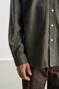 Chemise Coton Bio Homme Dad's Shirt – Vert Foncé / Vert | Centre Commercial