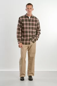 Men's Flannel Shirt Dad's Shirt – Green/Red | Centre Commercial