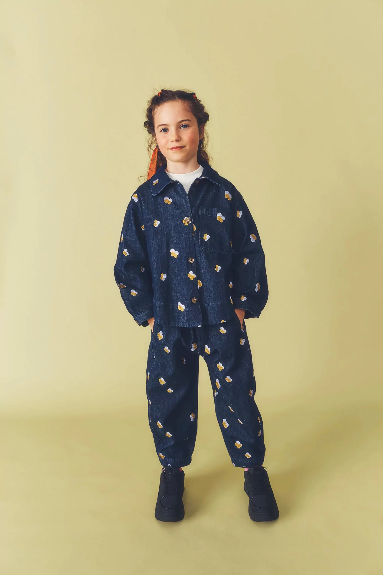 Jagger Embroidered Denim Overshirt - Studio Koter