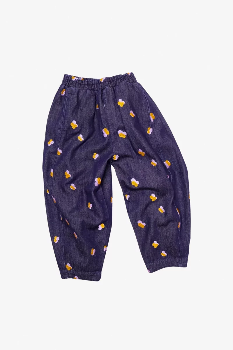 Manu Embroidered Denim Jeans Kids - Studio Koter