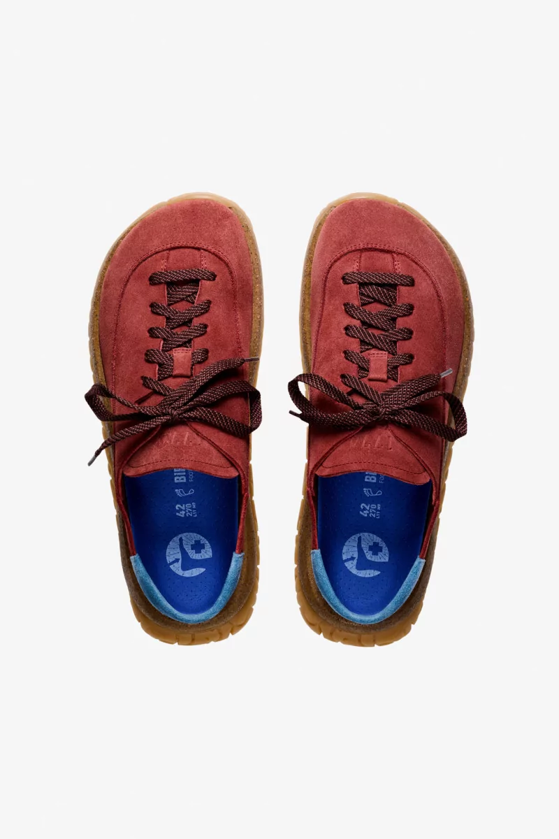 Uerzell Suede Leather Clogs – Wine Red | Centre Commercial
