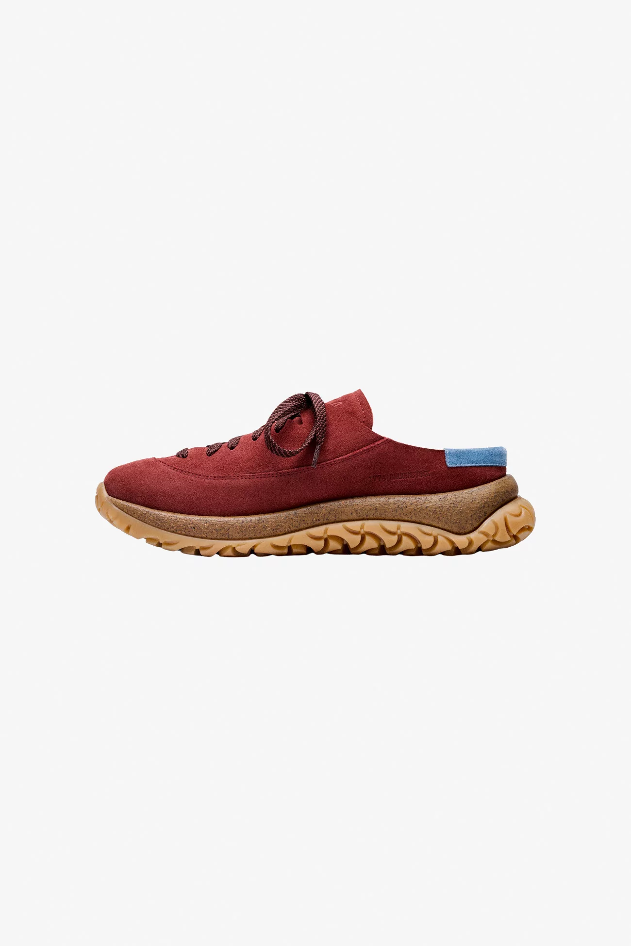 Uerzell Suede Leather Clogs – Wine Red | Centre Commercial