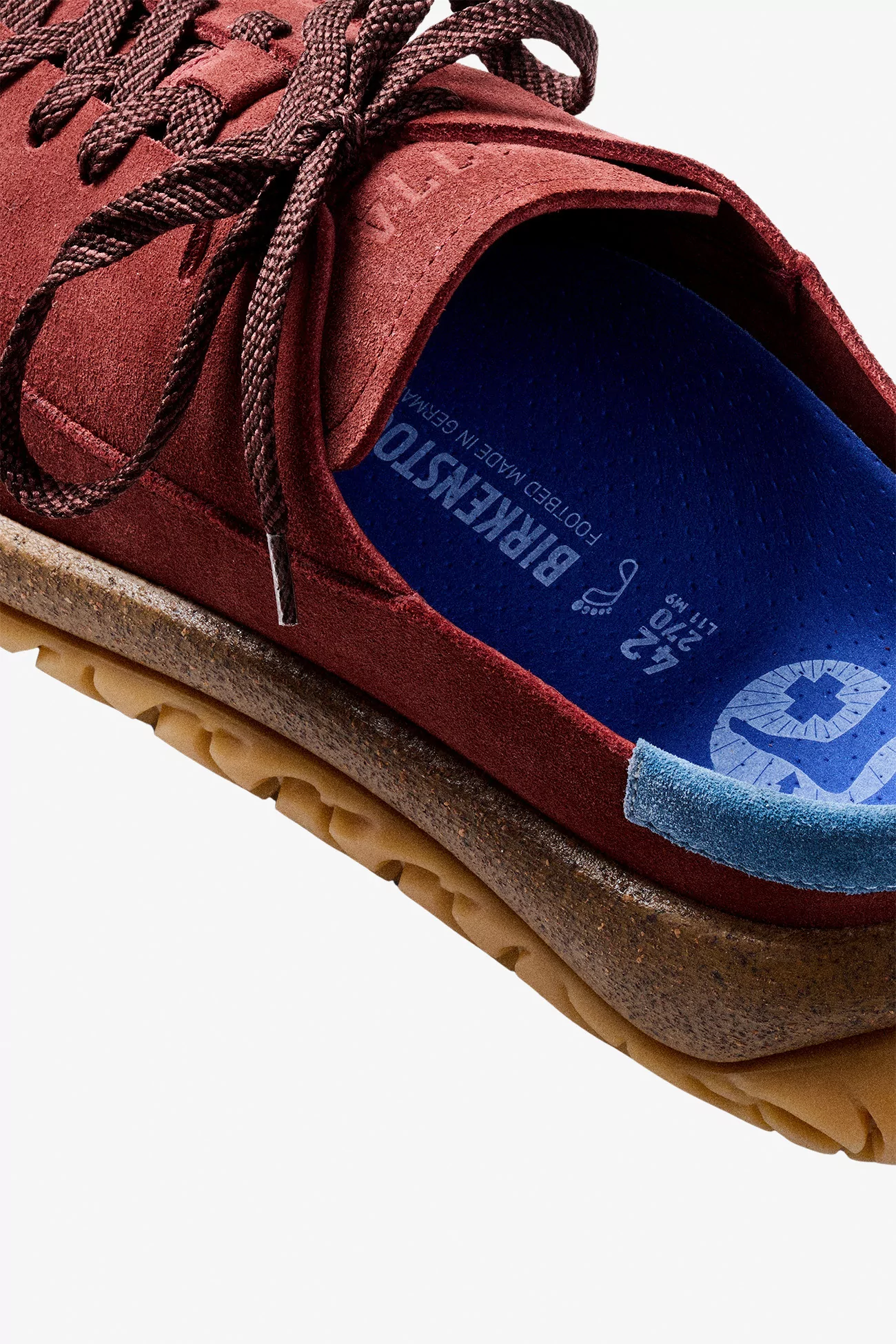 Sabots Uerzell Cuir Velours – Wine Red | Centre Commercial