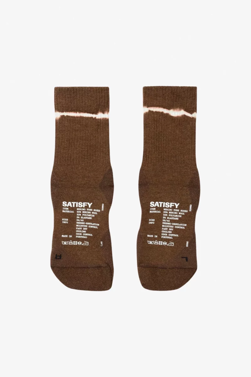 Chaussettes Running Satisfy Merino Nylon Tube – Tie Dye Rocky Road | Centre Commercial