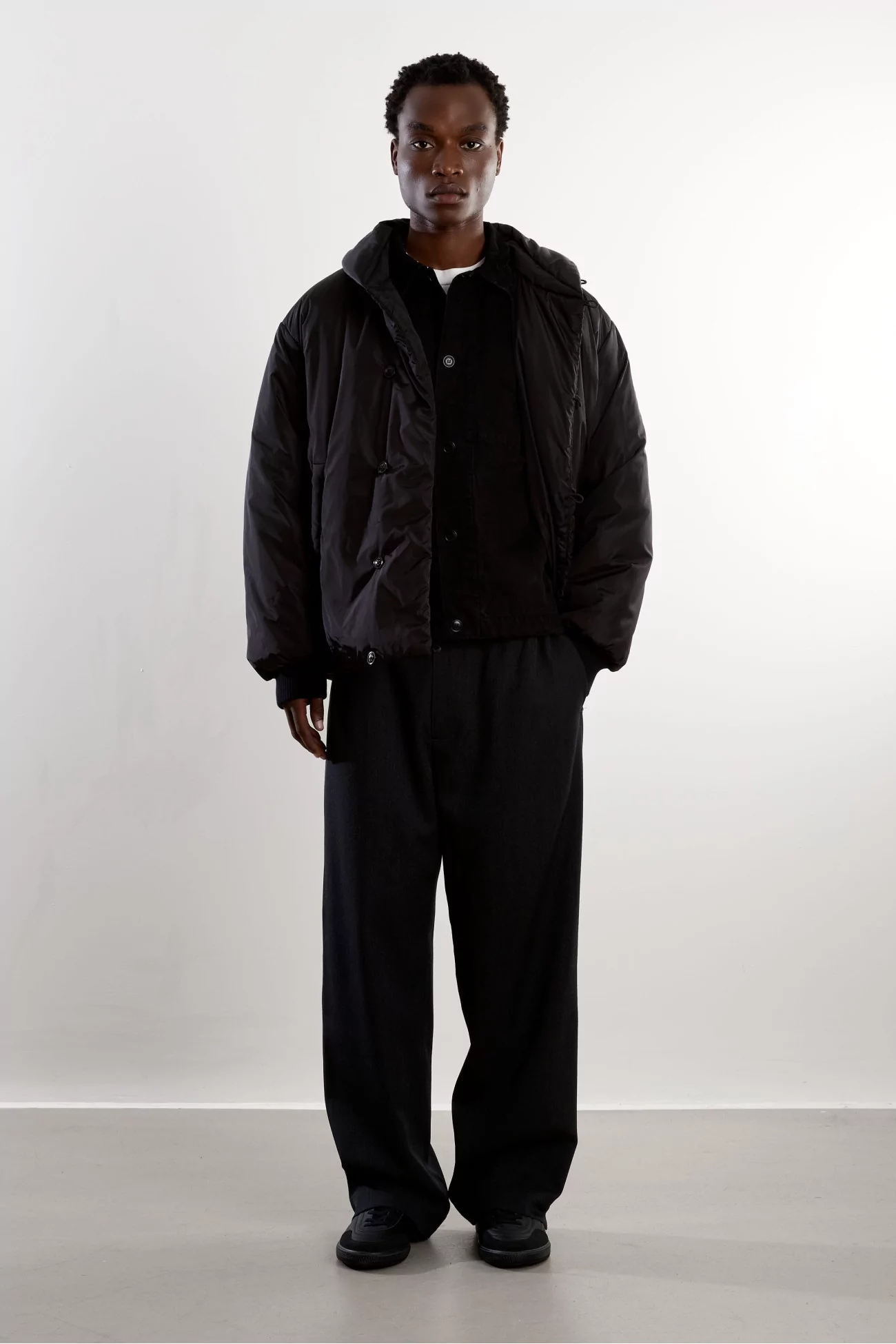 Arpenteur Loft J Cotton Coat – Black | Centre Commercial