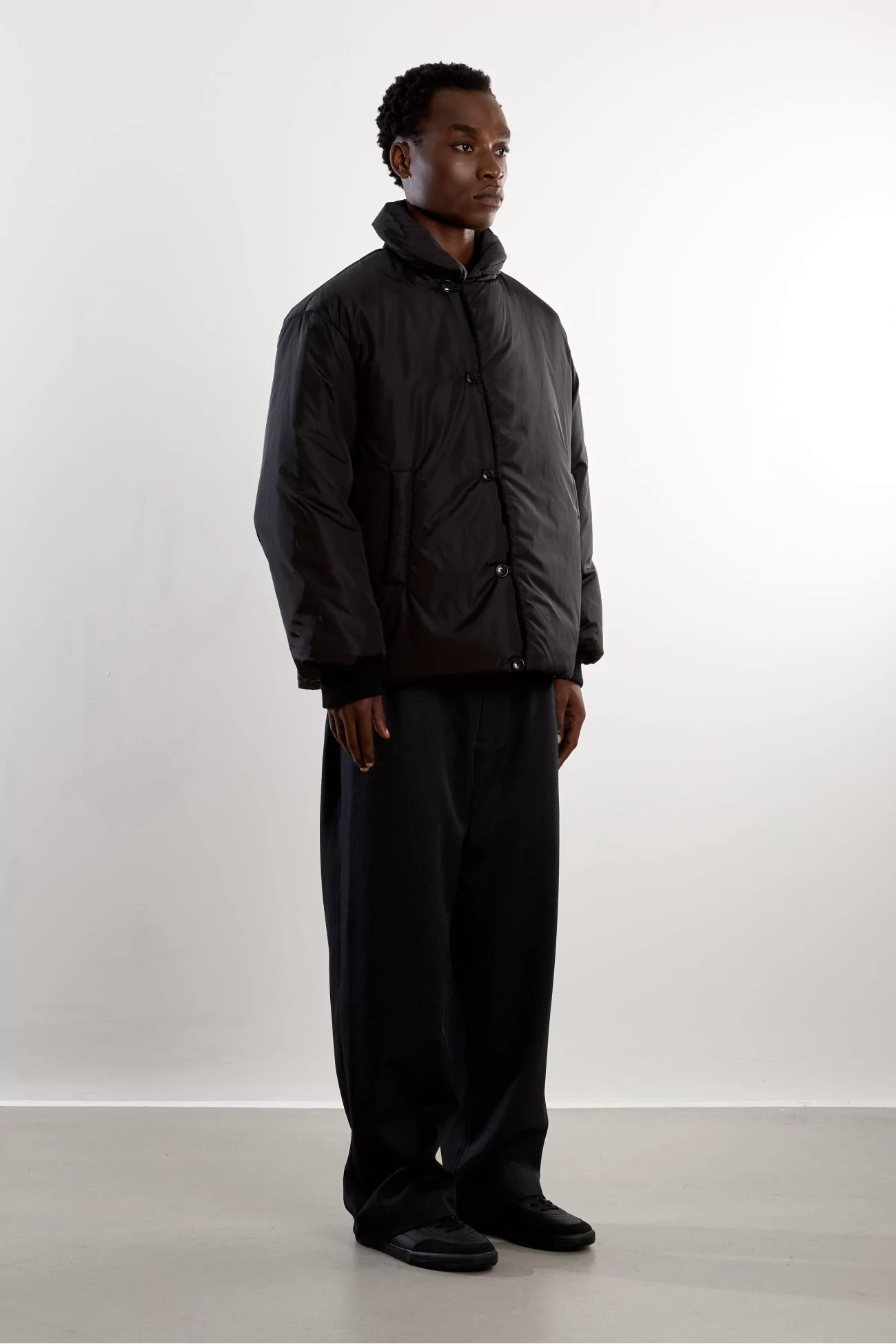 Arpenteur Loft J Cotton Coat – Black | Centre Commercial