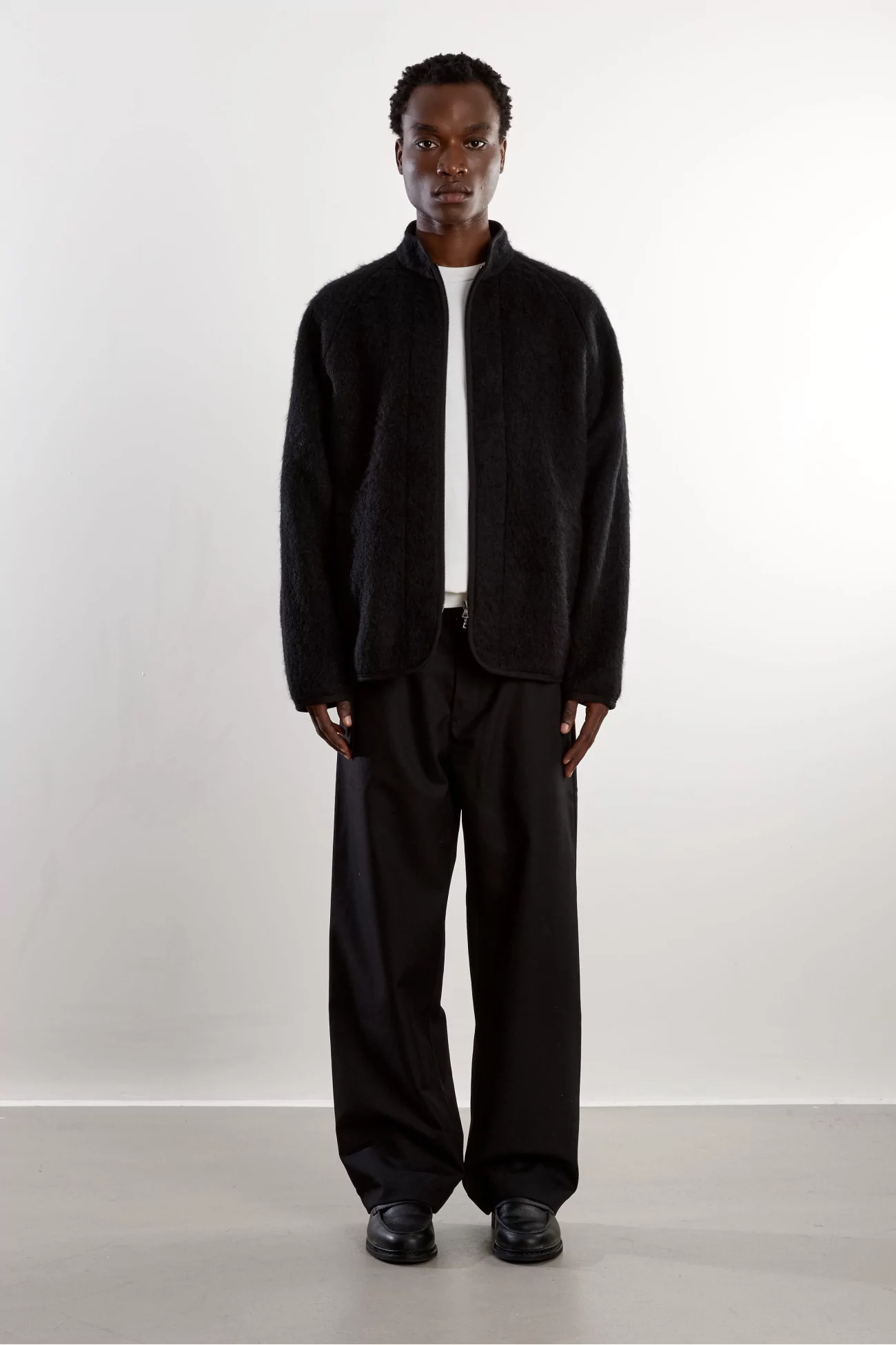 Arpenteur Contour Mohair Wool Jacket – Black | Centre Commercial