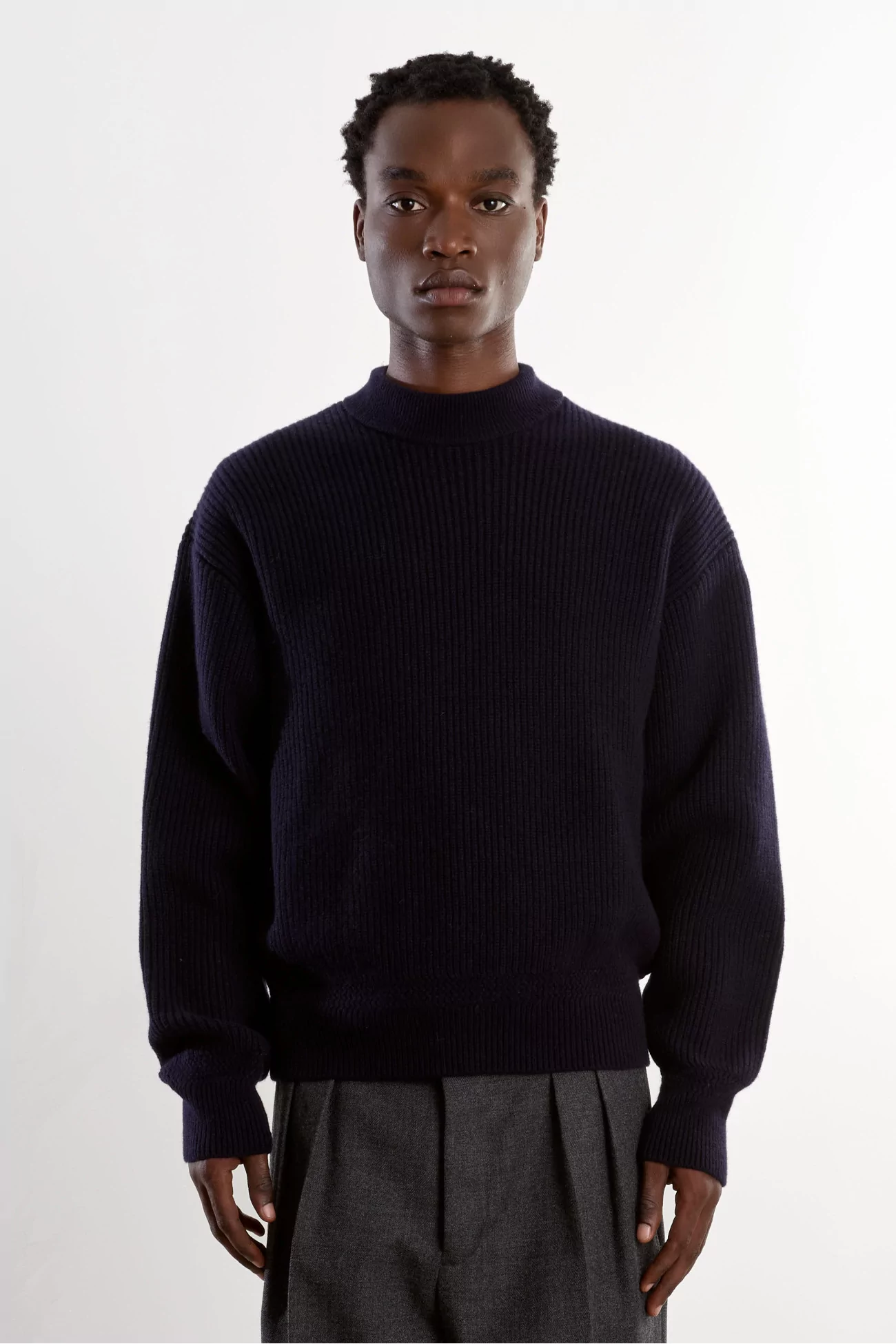 Museum Garments Deck Lambswool Sweater – Navy | Centre Commercial