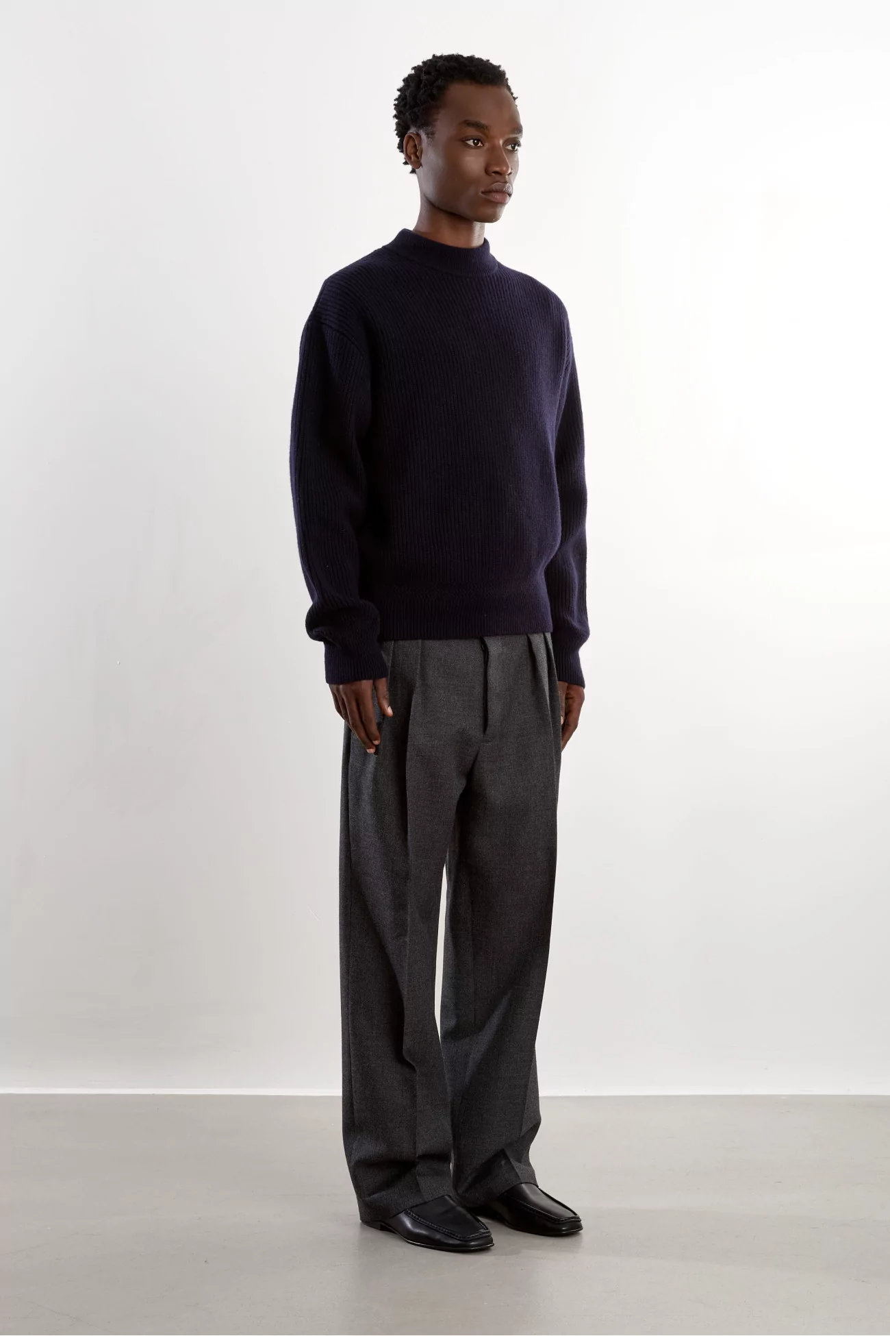 Museum Garments Deck Lambswool Sweater – Navy | Centre Commercial