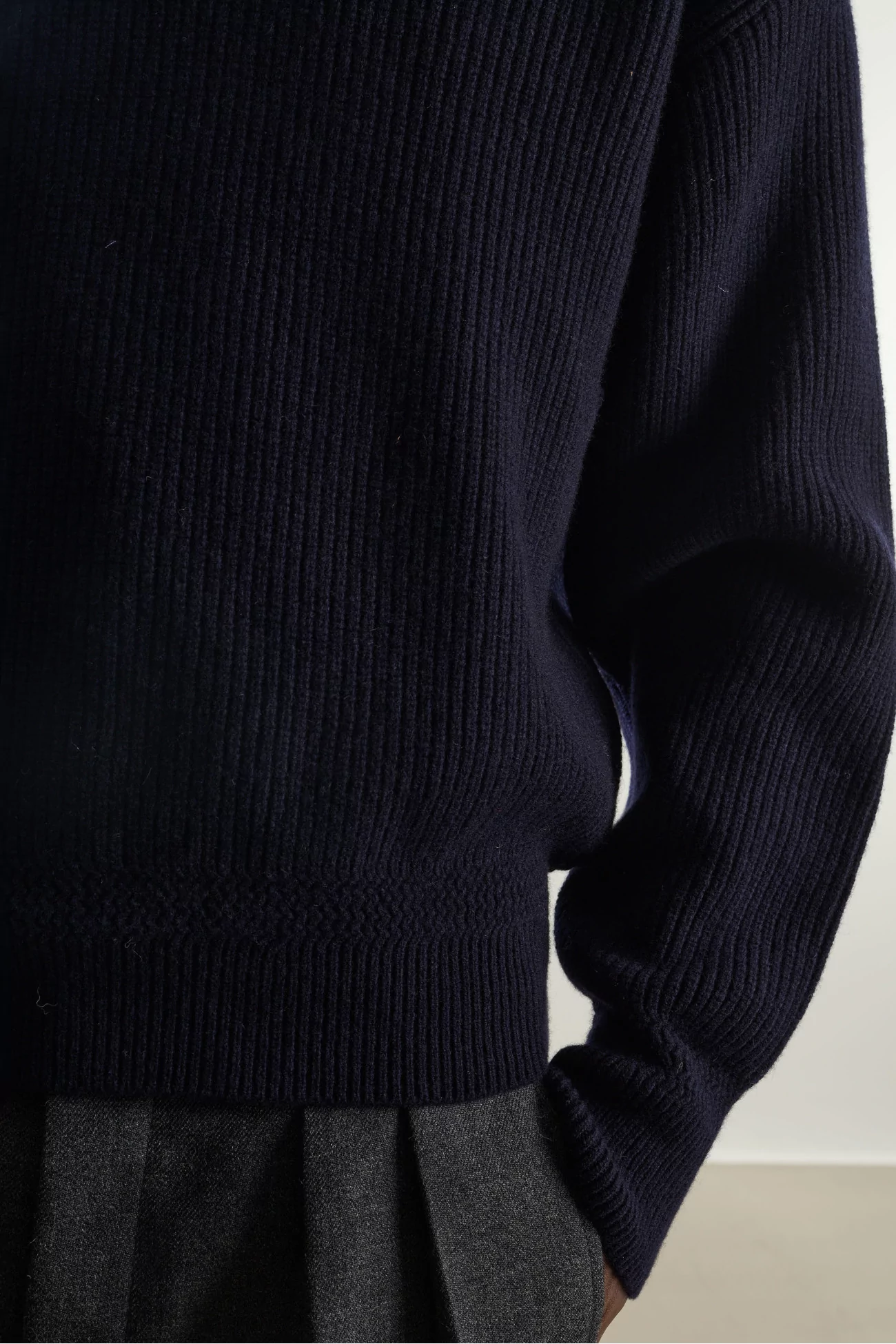 Pull Homme Laine Deck Museum Garments – Navy | Centre Commercial