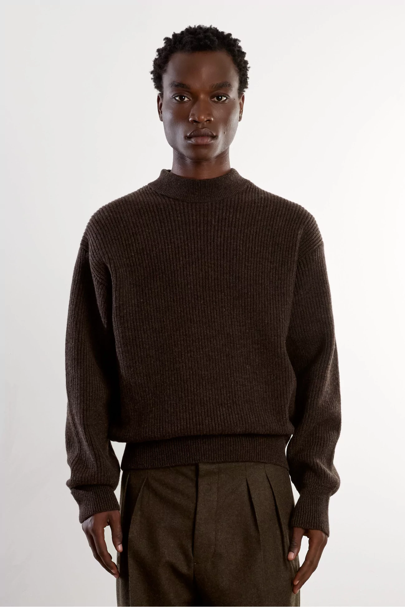 Museum Garments Deck Lambswool Sweater – Brown | Centre Commercial